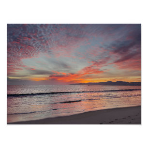 Beautiful Sunset - Marina Del Rey, CA Photo Print