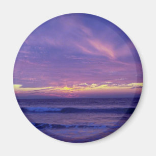 Beautiful Sunset: Mission Beach, San Diego, Califo Magnet