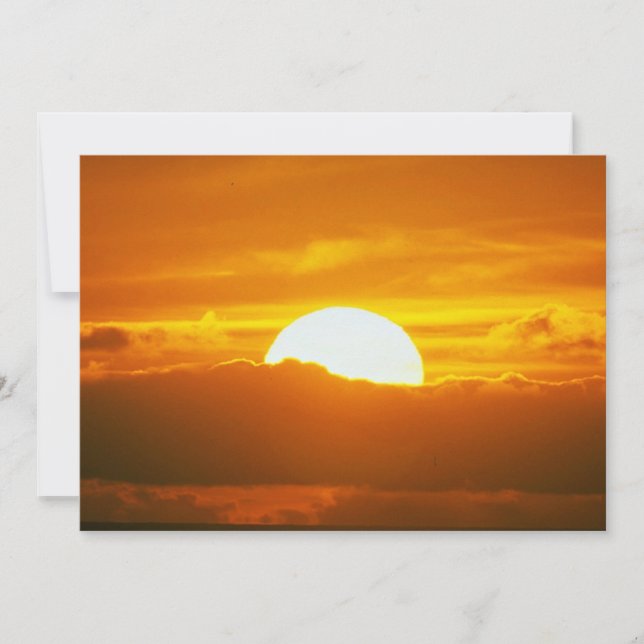 Beautiful Sunset: Moorea, outer reef pass, Tahiti (Front)