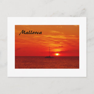 Beautiful Sunset on Mallorca - Postcard