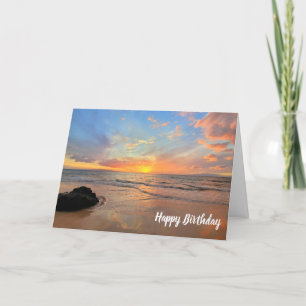 Beautiful Sunset on Maui Card