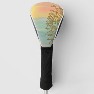 Beautiful Sunset over Flowered Waters    Golf Head Cover