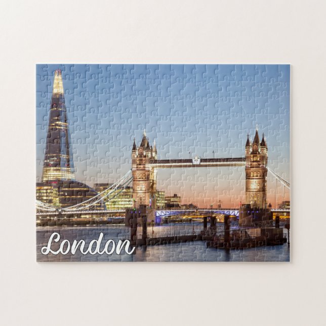 Beautiful Sunset Over London, England Jigsaw Puzzle (Horizontal)