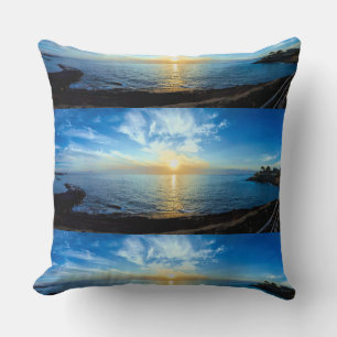 Beautiful Sunset Over Tenerife Canary Islands Throw Pillow