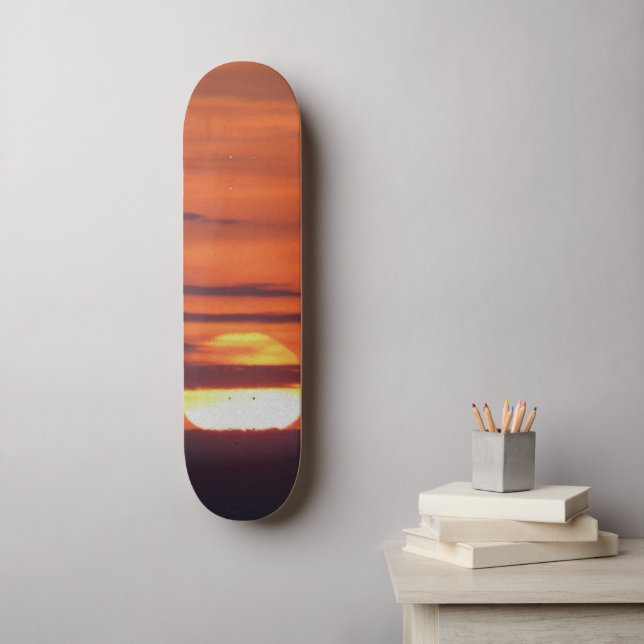 Beautiful Sunset Photo Skateboard (Wall Art)
