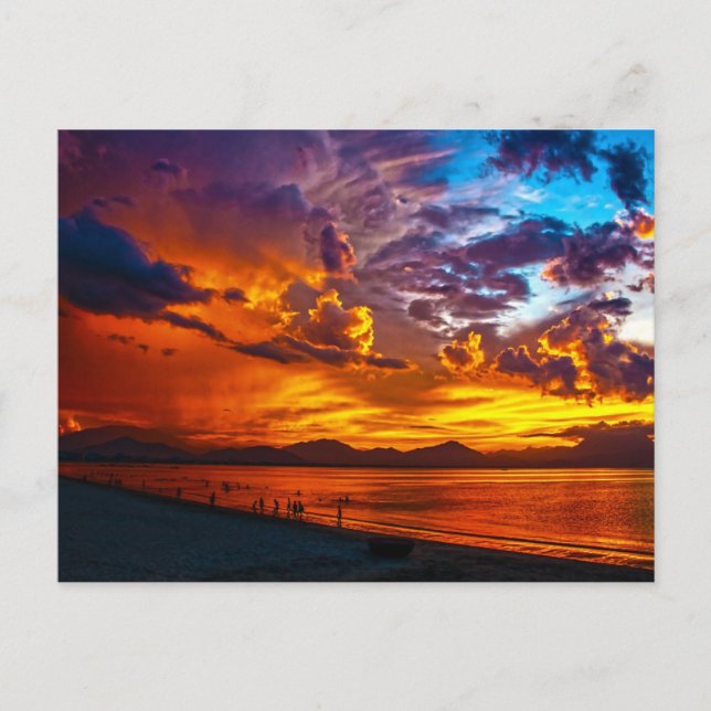 Beautiful Sunset Postcard (Front)