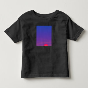 beautiful sunset scenery design toddler t-shirt