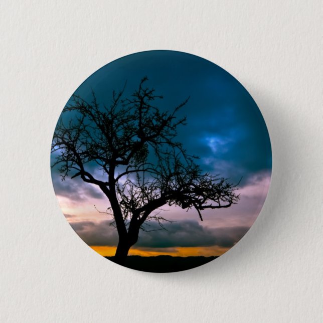 Beautiful Sunset Scenic Landscape Photographic Art 2 Inch Round Button (Front)
