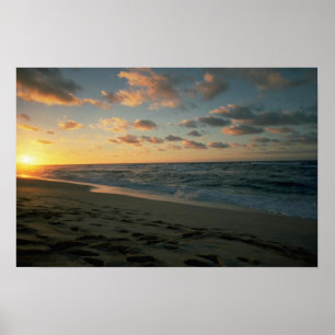 Beautiful Sunset: Sunset Beach, Oahu, Hawaii Poster