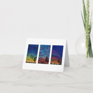 Beautiful Sunsets Sky Colourful Card