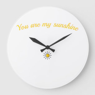Beautiful sunshine shirt for a great day large clock
