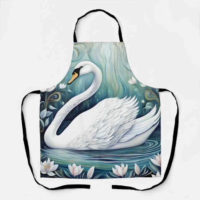 Beautiful Swan Apron (Front)
