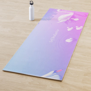 Beautiful Swan Lake Yoga Mat