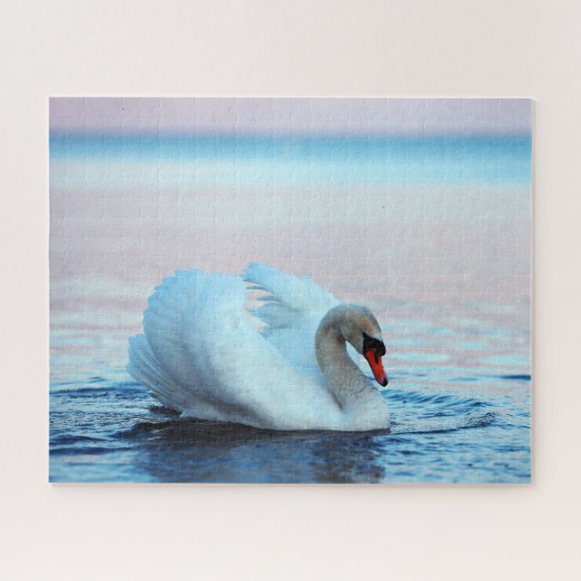 Beautiful Swan on the lake, Jigsaw Puzzle (Horizontal)