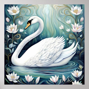 Beautiful Swan Poster