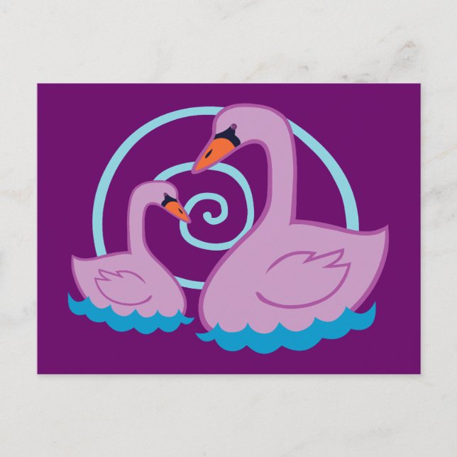 Beautiful Swans Postcard (Front)