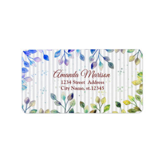 Beautiful Sweet Awesome Green Lieves Label