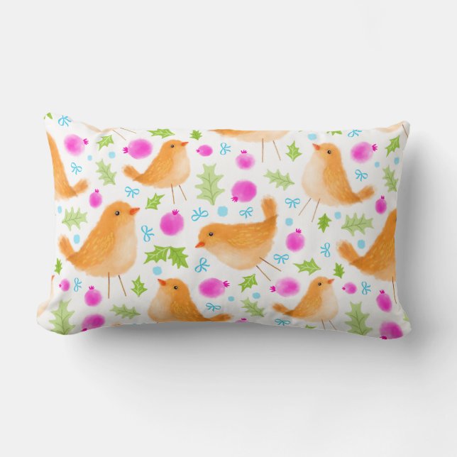 Beautiful Sweet Bird Throw Pillow (Front)