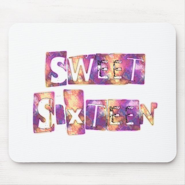 Beautiful Sweet Sixteen Mouse Pad (Front)