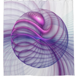 Beautiful Swing Modern Abstract Fractal Art Pink
