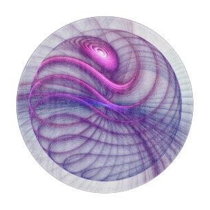 Beautiful Swing Modern Abstract Fractal Art Pink Cutting Board