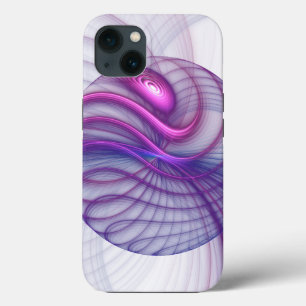 Beautiful Swing Modern Abstract Fractal Art Pink iPhone 13 Case