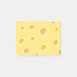 Beautiful Swiss Cheese Whimsical Pale Yellow Post-it Notes