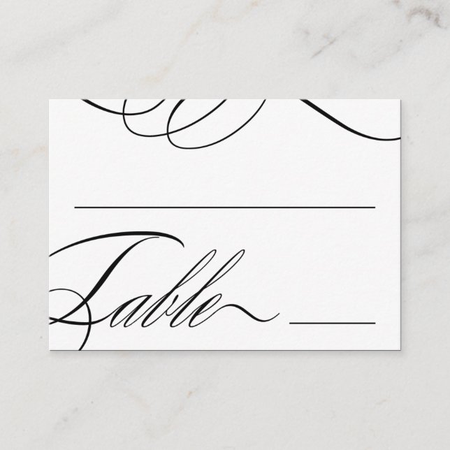 Beautiful Table Seating Cards (Customizable Colour (Front)