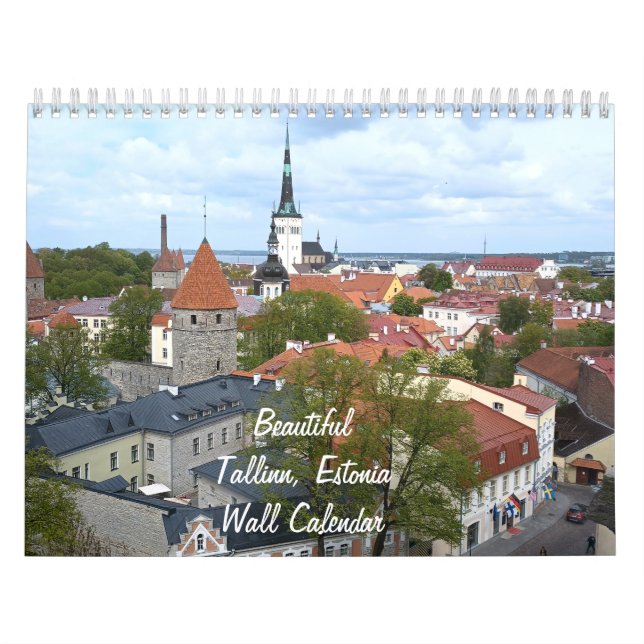 Beautiful Tallinn, Estonia Wall Calendar (Cover)
