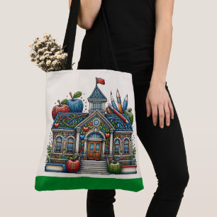 Beautiful Teacher Tote - See Back Bag