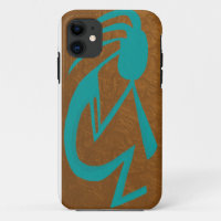 Beautiful Teal Kokopelli Painting