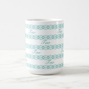 Beautiful Teal Tao Geometric Pattern Coffee Mug