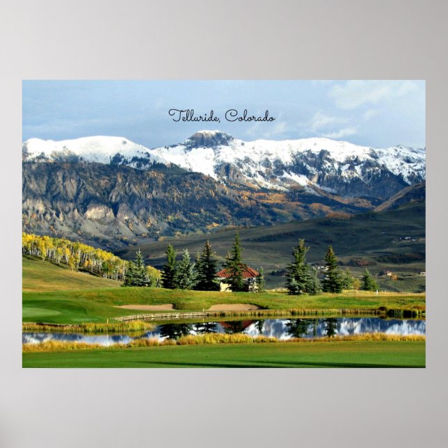 Beautiful Telluride, Colorado Landscape Poster (Front)
