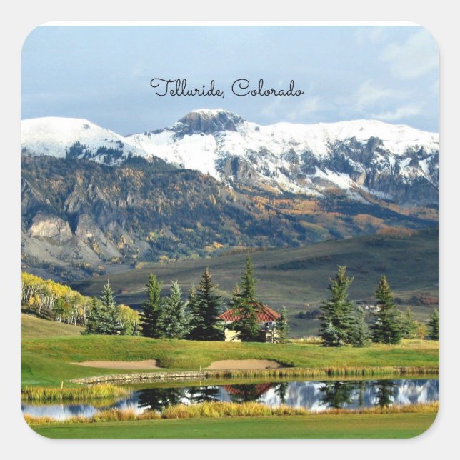 Beautiful Telluride, Colorado Square Sticker (Front)