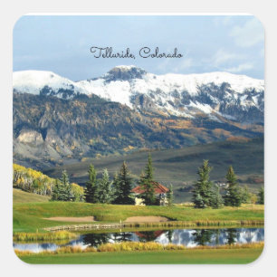Beautiful Telluride, Colorado Square Sticker