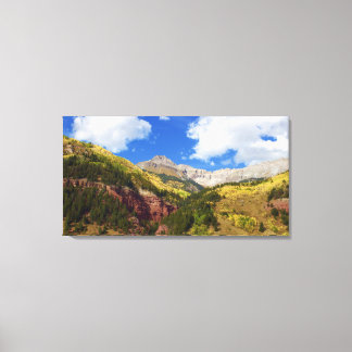 Beautiful Telluride in Golden Autumn Canvas Print