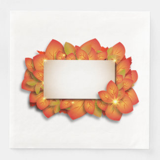 Beautiful Thanksgiving dinner napkins customizable