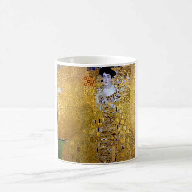 Beautiful The Woman in Gold Gustav Klimt Coffee Mug (Center)