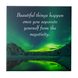 Beautiful Things Happen Inspirational Quote Tile