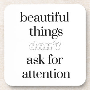 Beautiful Things Hard Plastic Coaster