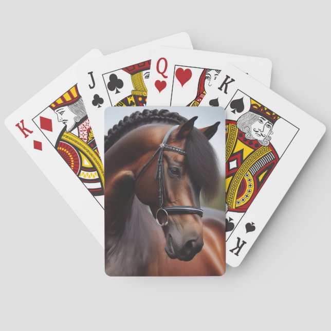 Beautiful Thoroughbred Horse  Playing Cards (Back)