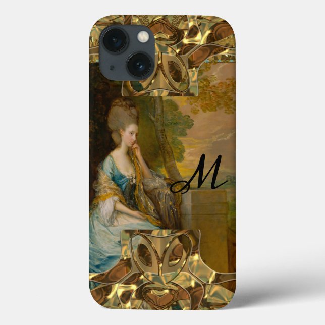 Beautiful Thought Monogram Case-Mate iPhone Case (Back)