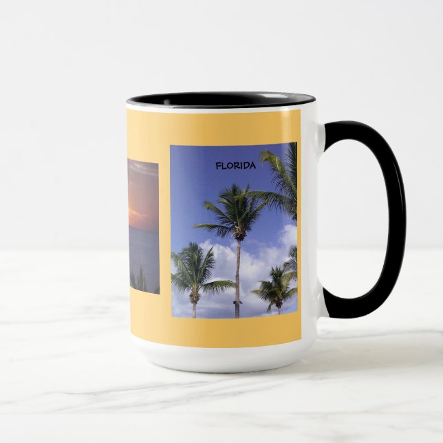 Beautiful Three-Image Florida Gift Mug (Right)