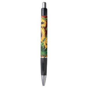 Beautiful Three Sunflowers - Migned Art Painting Pen