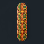 Beautiful Three Sunflowers - Migned Art Painting Skateboard<br><div class="desc">Beautiful Three Sunflowers</div>