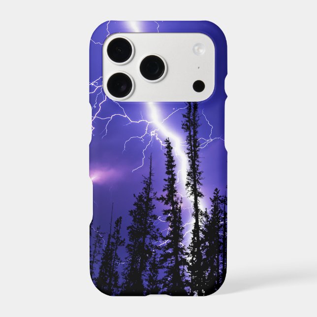 beautiful thunder over the forest (Back)