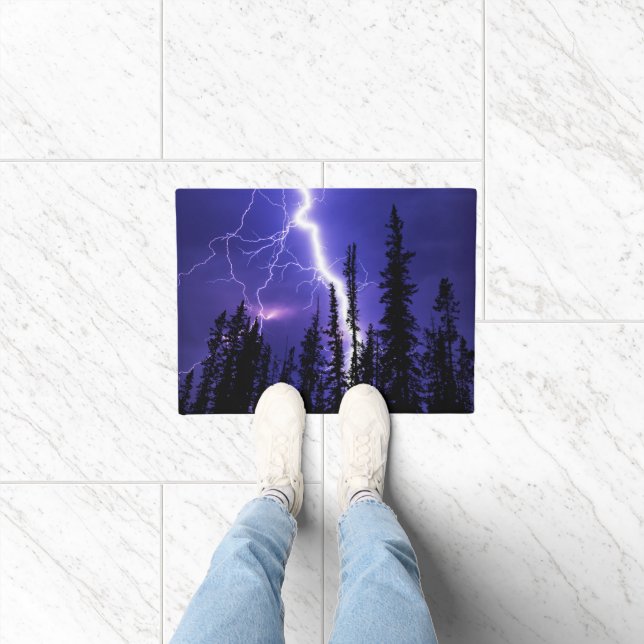 beautiful thunder over the forest doormat (Indoor)