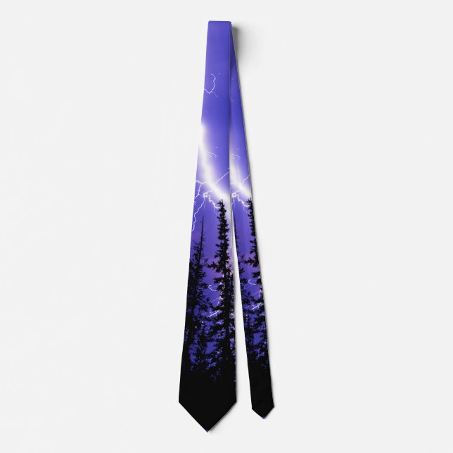 beautiful thunder over the forest tie (Front)