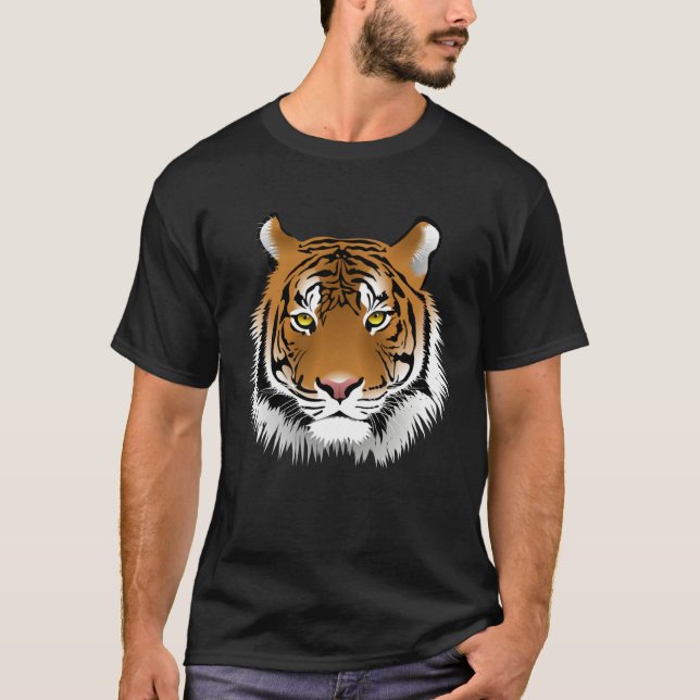 Beautiful Tiger Face T-Shirt (Front)