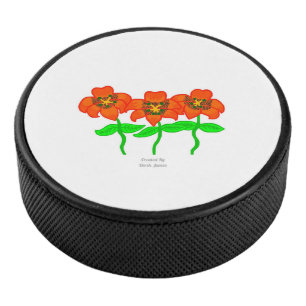 Beautiful Tiger Lilies Hockey Puck